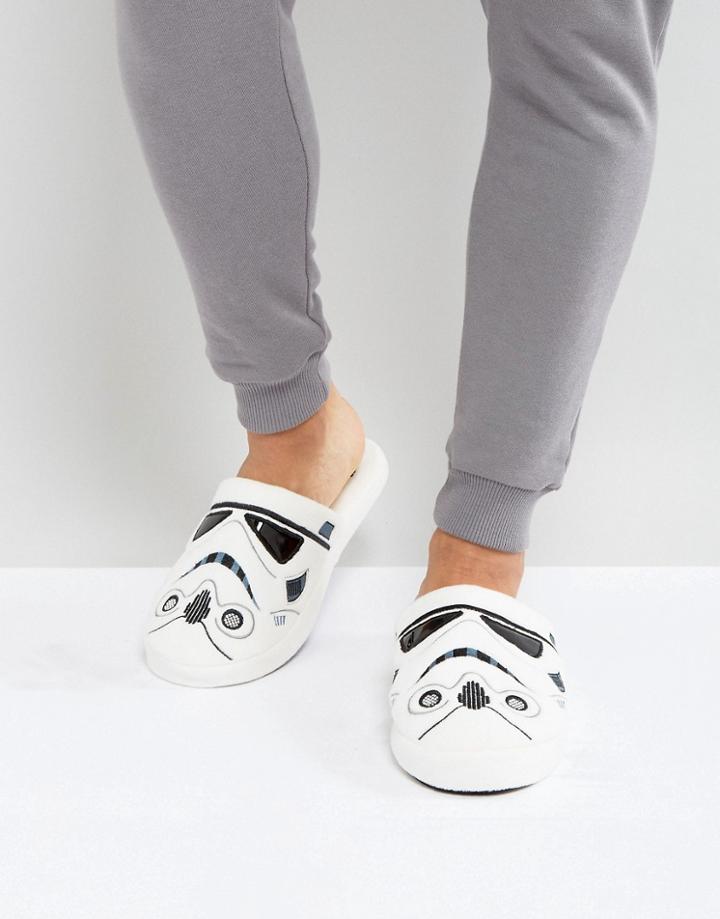 Fizz Star Wars Storm Trooper Slippers - White