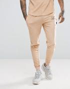 Ascend Skinny Fit Velour Joggers - Orange