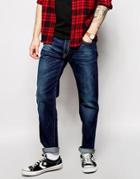 Lee Jeans Chase Relaxed Tapered Night Sky Dark Wash - Night Sky Blue