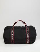 Hype Carryall With Logo Taping In Black - Black