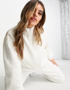 Na-kd X Viktoria & Charline Oversized Front Zip Sweater In Off-white