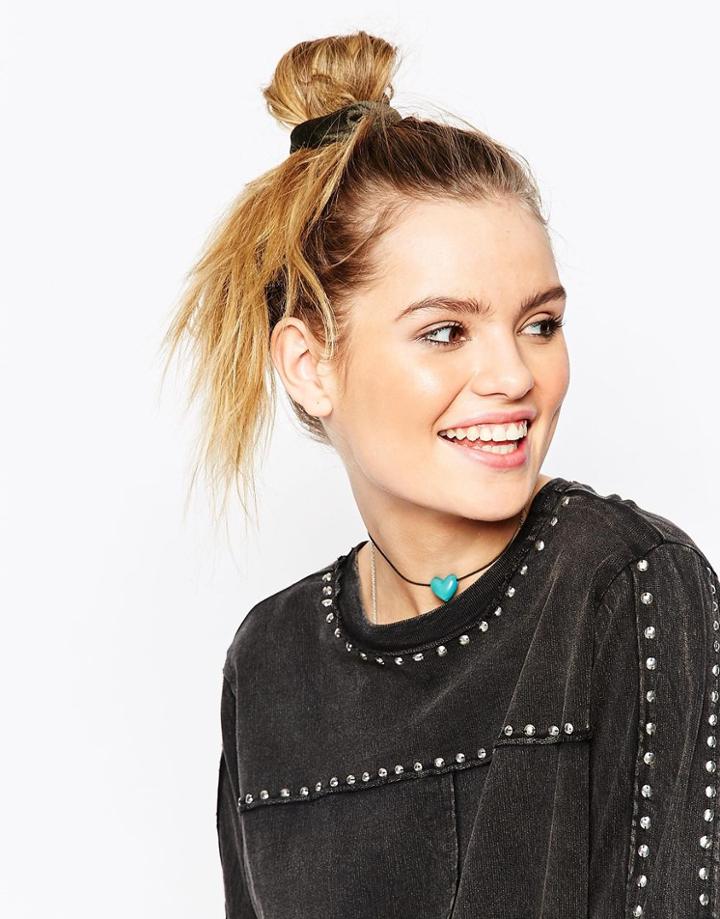 Asos Cord Scrunchie Hair Tie - Khaki