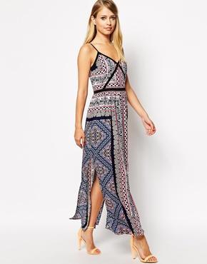 Oasis Aztec Scarf Maxi Dress - Multi