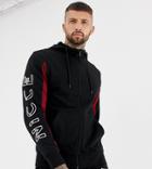 Nicce Hoodie In Black With Arm Logo Exclusive To Asos - Black