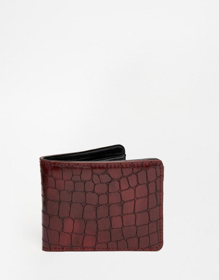 Asos Wallet With Crocodile Effect - Bugrundy