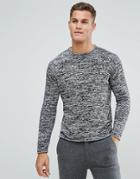 Troy Space Dyed Knitted Sweater - Black