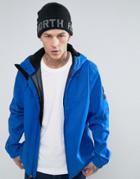 The North Face Felt Logo Beanie In Tnf Black/gray - Black