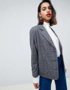 Side Party Paul Relaxed Glen Check Blazer - Gray