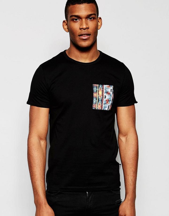 Jaded London Regular T-shirt Bead Print - Black