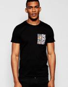 Jaded London Regular T-shirt Bead Print - Black