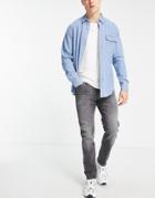 Jack & Jones Intelligence Tim Regular Slim Fit Jeans In Black Wash