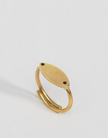 Made Leaf Ring - Gold