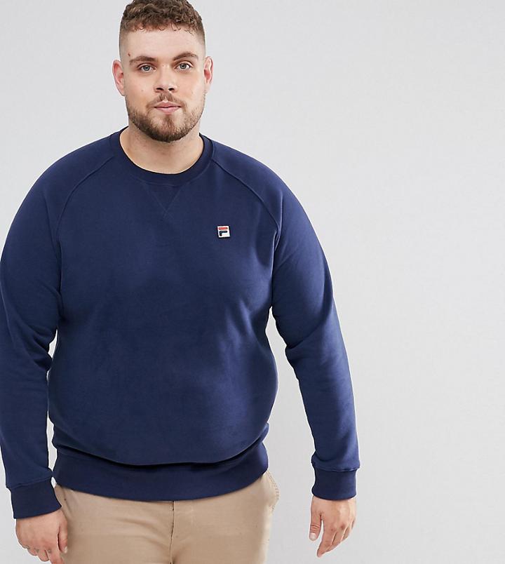 Fila Vintage Plus Sweatshirt With Small Logo In Blue - Blue
