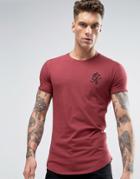 Gym King Logo T-shirt In Muscle Fit - Red