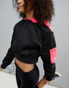 Asos 4505 Mesh Sweat Top With Hood - Black