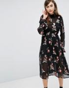Sister Jane Midi Dress With Sequin Patches - Black