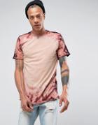 Mennace T-shirt With Piercing In Stone - Gray