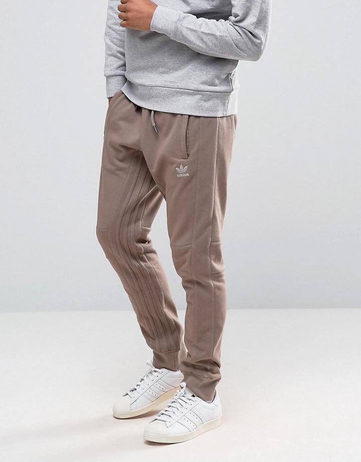 Adidas Originals Fallen Future Joggers In Beige Br1805 - Beige