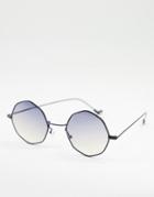 Aj Morgan Memory Lane Round Lens Sunglasses-black