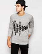 Minimum New York Print Sweatshirt - Gray