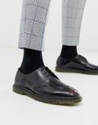 Dr Martens Archie 3 Eye Shoes In Cherry Red Arcadia