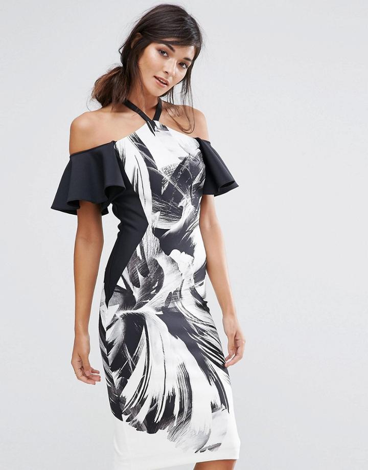 Coast Waldorf Halter Neck Shift Dress - Multi
