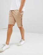 Sixth June Side Tie Shorts - Beige