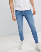 Pull & Bear Carrot Fit Jeans In Blue - Blue