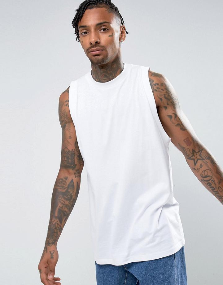 Asos Oversized Tank - White