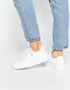 Asos Day Trip Flatform Sneakers - White