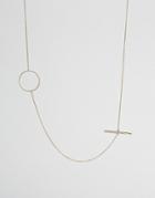 Limited Edition Open Circle Station Long Necklace - Gold