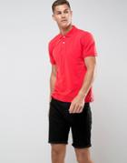 Tom Tailor Polo Shirt With Chest Branding - Red