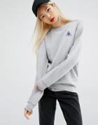 Le Coq Sportif Logo Crew Sweatshirt - Gray