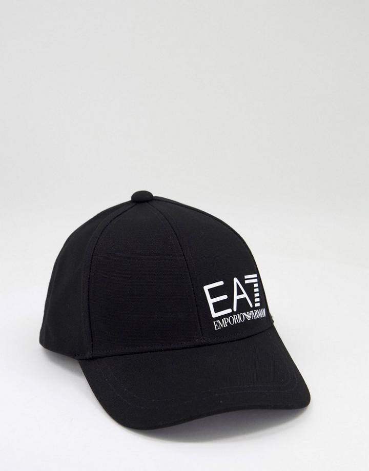 Armani Ea7 Train Core Id Logo Cap In Black