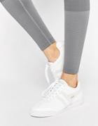 Gola Harrier Mono Sneakers In White And Nude Leather - Multi
