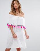 Pitusa Ibiza Mini Dress - White