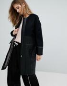Urbancode Ivanna Quilted Coat - Black