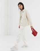 Weekday Cargo Pants In Off White - White