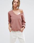 Selected Femme Knitted Sweater - Pink
