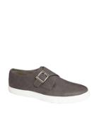 Asos Black Sneaker With Adjustable Strap - Gray