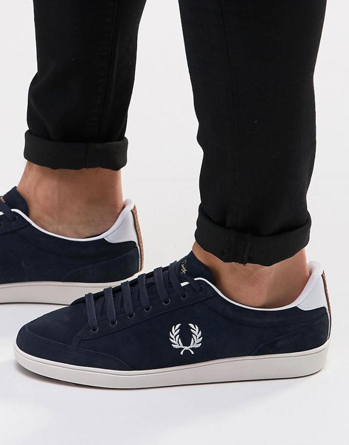 Fred Perry Hopman Suede Sneakers - Blue