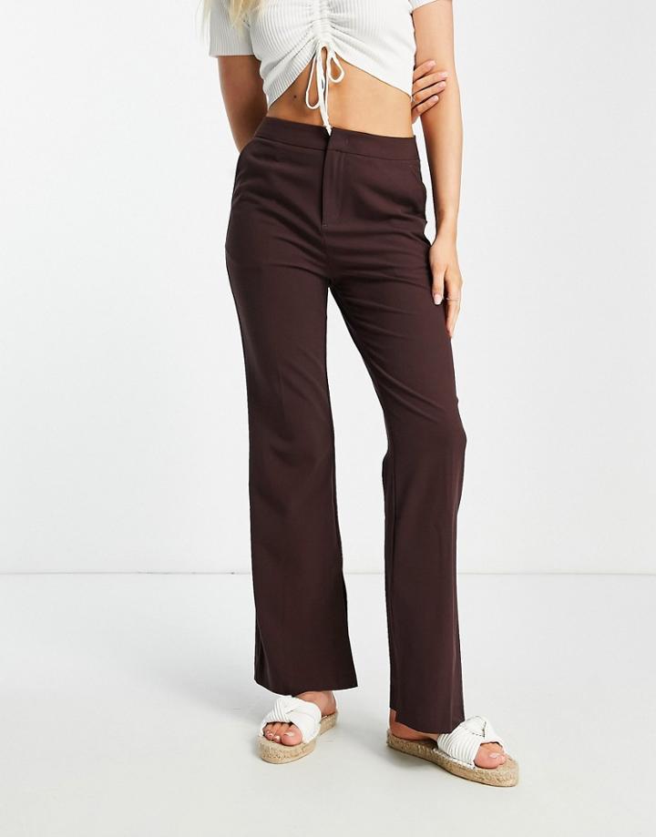 Urban Revivo Straight Leg Pants In Brown