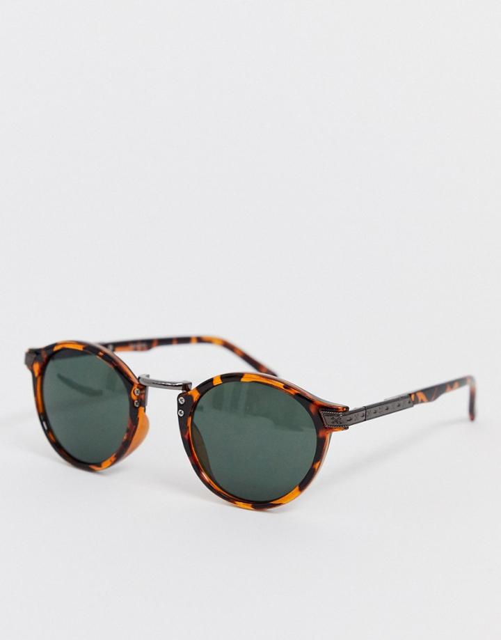 Asos Design Vintage Round Lens Sunglasses