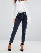 A-gold-e Jamie High Rise Mom Jean - Blue