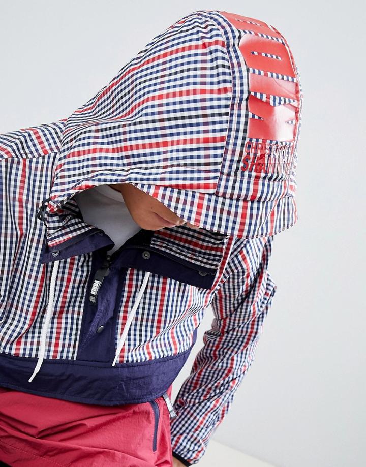 Kidda By Christopher Shannon Overhead Jacket In Red Check - Red
