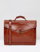 Royal Republiq Conductor Satchel In Leather - Brown