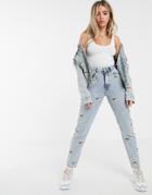 Fiorucci Mini Angel Tara Straight Leg Jean - Blue