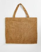 Bando Borg Tote Bag In Cream-white