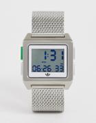 Adidas M1 Archive Mesh Watch In Silver