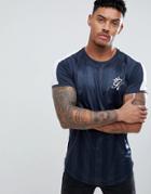Gym King Poly Muscle T-shirt In Blue - Blue